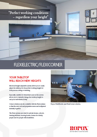 Data leaflet Ropox Kitchen Worktops FlexiElectric/FlexiCorner