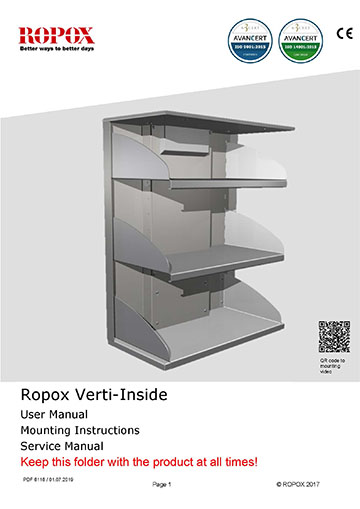 Ropox user and mounting manual - VertiInside